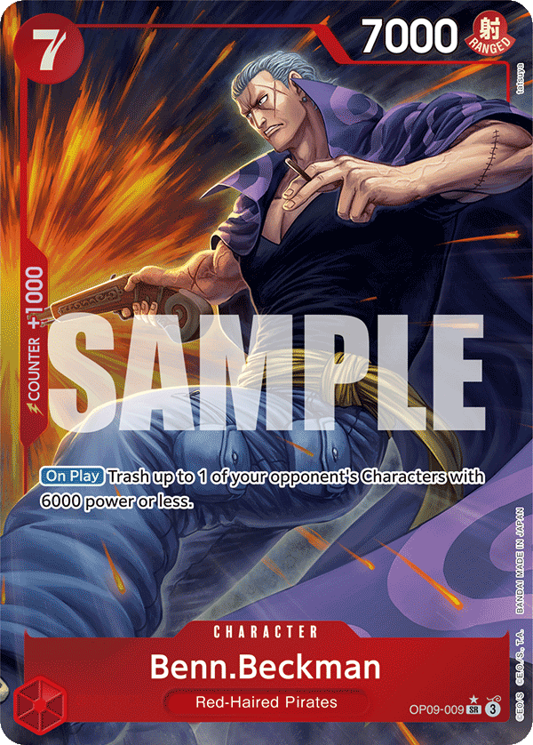 OPTCG Emperors in the New World OP09-009 Benn.Beckman (SR) Alternate Art
