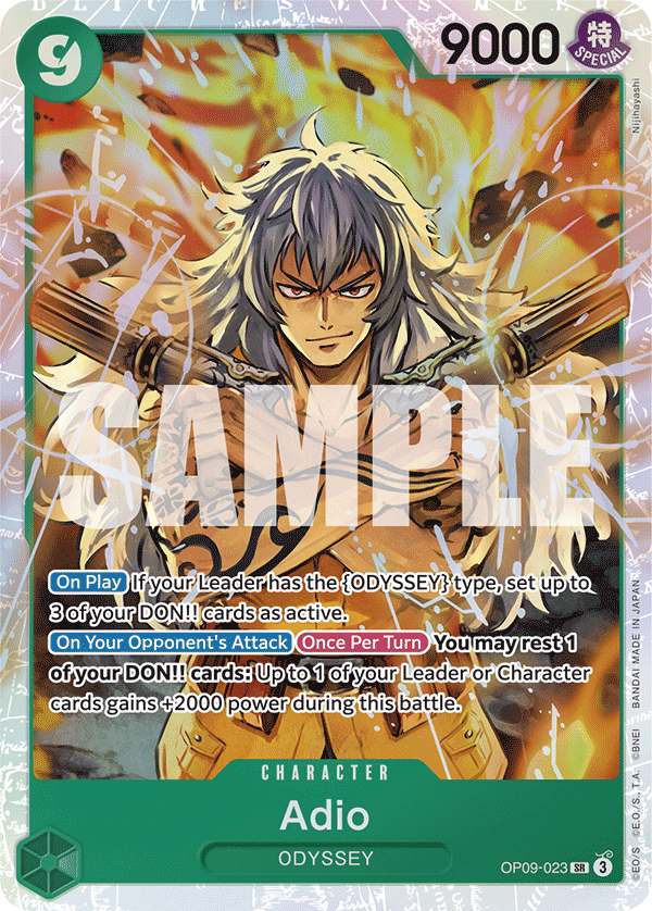 OPTCG Emperors in the New World OP09-023 Adio (SR)
