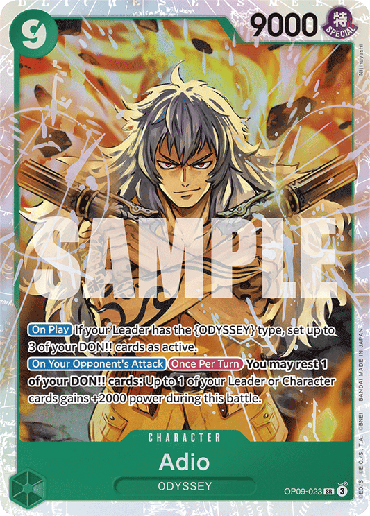 OPTCG Emperors in the New World OP09-023 Adio (SR)