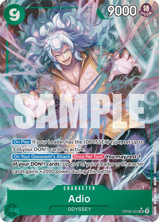OPTCG Emperors in the New World OP09-023 Adio (SR) Alternate Art
