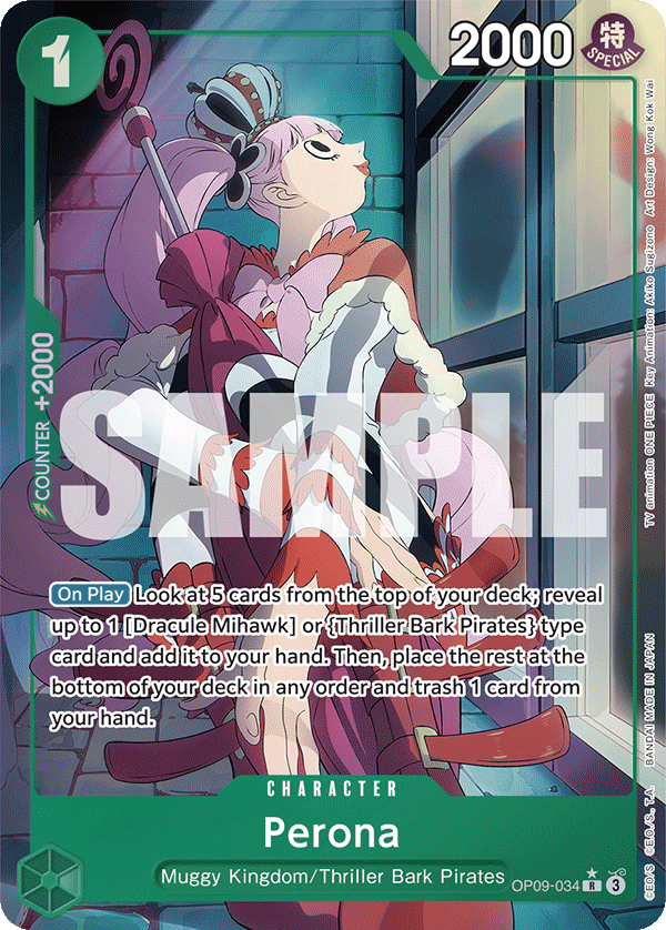 OPTCG Emperors in the New World OP09-034 Perona Alternate Art