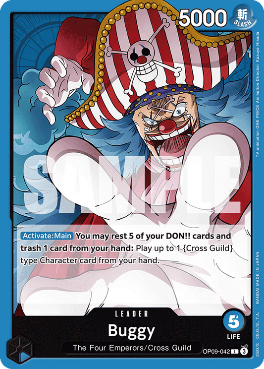 OPTCG Emperors in the New World OP09-042 Buggy (Leader)
