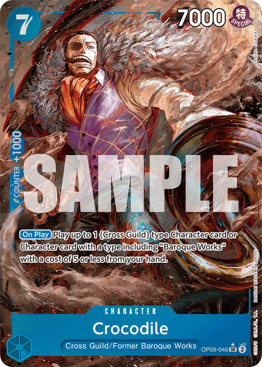 OPTCG Emperors in the New World OP09-046 Crocodile (SR) Alternate Art