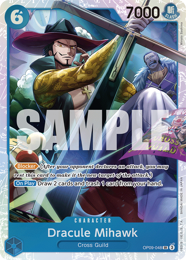 OPTCG Emperors in the New World OP09-048 Dracule Mihawk (SR)