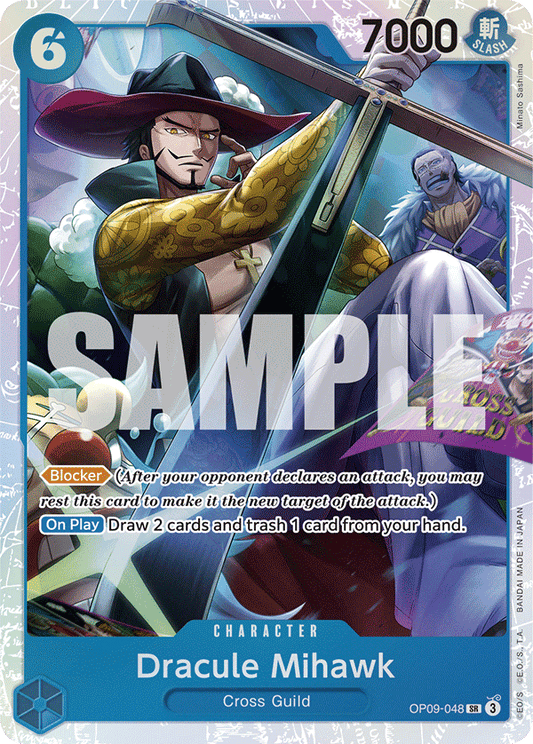 OPTCG Emperors in the New World OP09-048 Dracule Mihawk (SR)