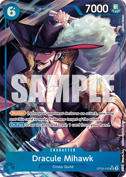 OPTCG Emperors in the New World OP09-048 Dracule Mihawk (SR) Alternate Art