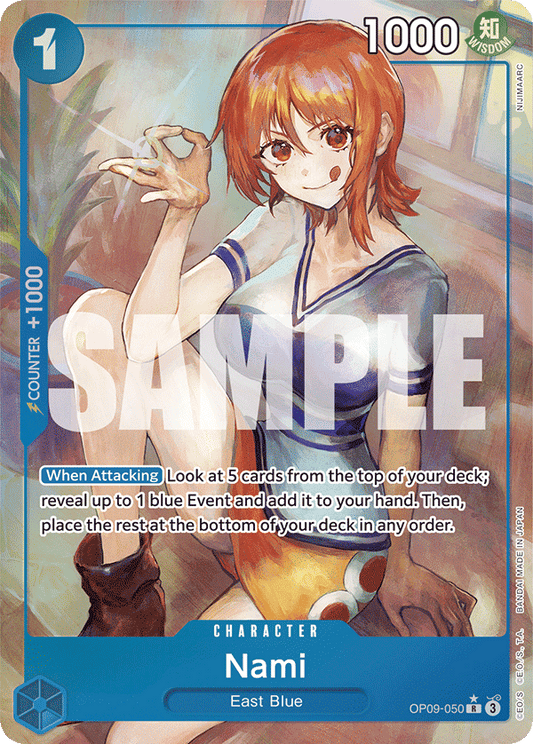 OPTCG Emperors in the New World OP09-050 Nami Alternate Art