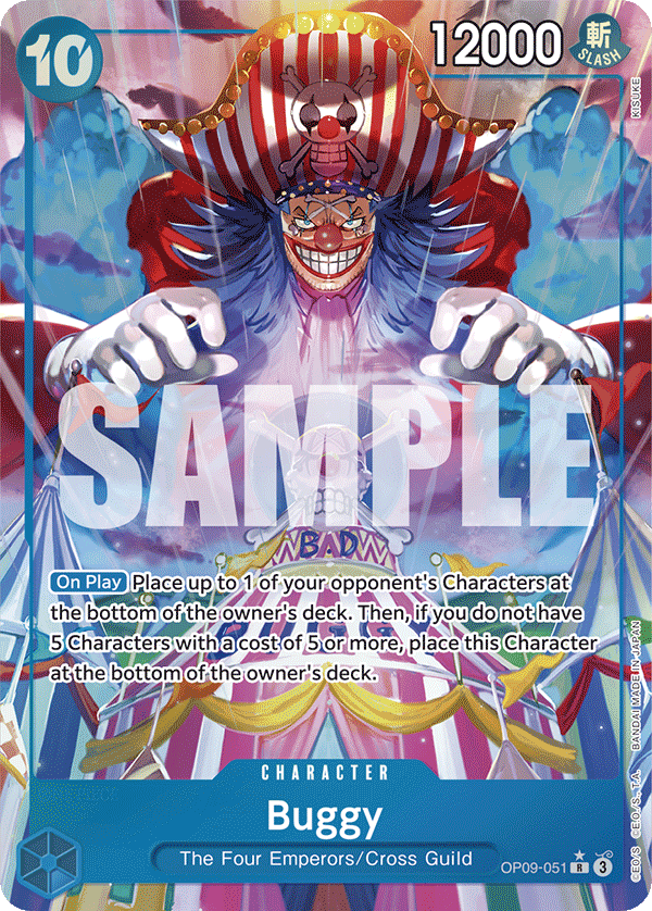 OPTCG Emperors in the New World OP09-051 Buggy Alternate Art