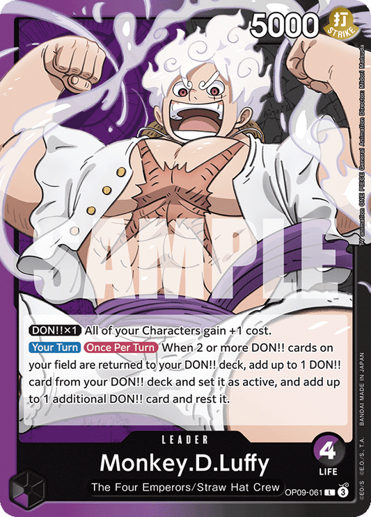 OPTCG Emperors in the New World OP09-061 Monkey.D.Luffy (Leader)