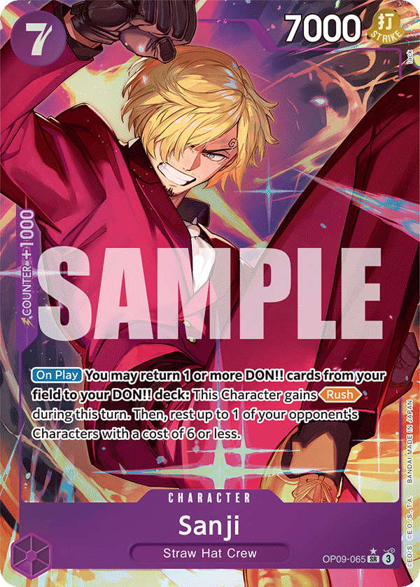 OPTCG Emperors in the New World OP09-065 Sanji (SR) Alternate Art
