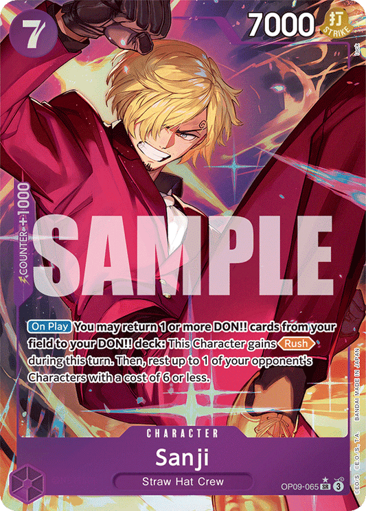 OPTCG Emperors in the New World OP09-065 Sanji (SR) Alternate Art