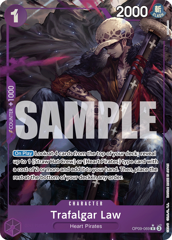 OPTCG Emperors in the New World OP09-069 Trafalgar Law Alternate Art