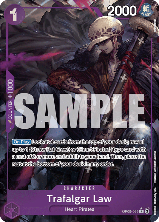 OPTCG Emperors in the New World OP09-069 Trafalgar Law Alternate Art