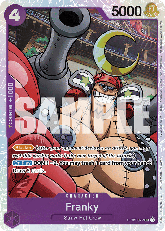 OPTCG Emperors in the New World OP09-072 Franky (SR)