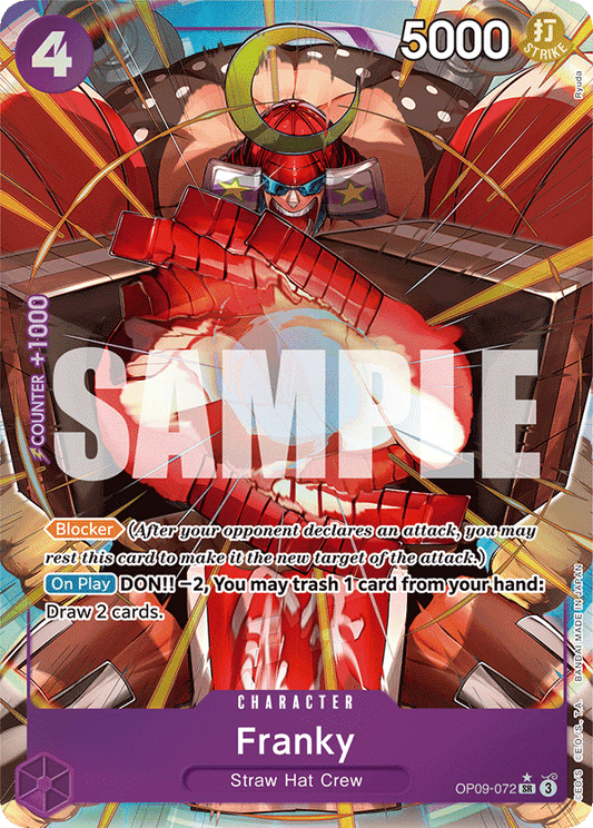 OPTCG Emperors in the New World OP09-072 Franky (SR) Alternate Art