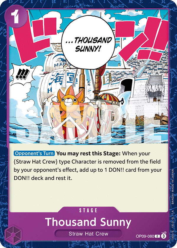 OPTCG Emperors in the New World OP09-080 Thousand Sunny