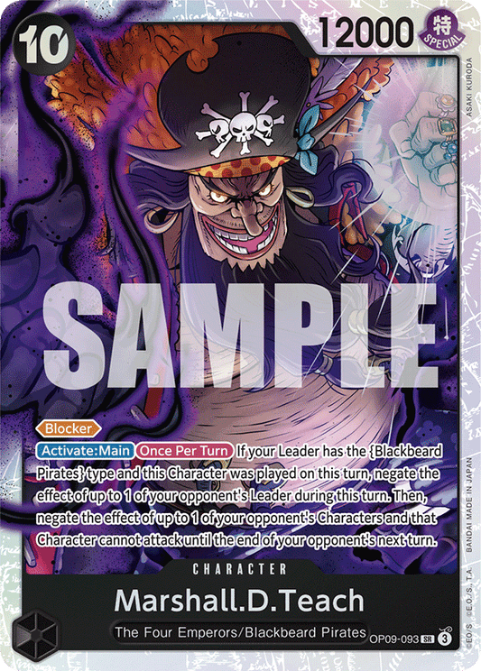 OPTCG Emperors in the New World OP09-093 Marshall.D.Teach (SR)