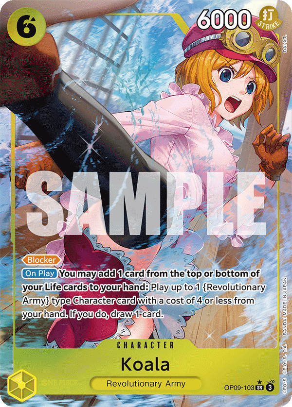OPTCG Emperors in the New World OP09-103 Koala (SR) Alternate Art