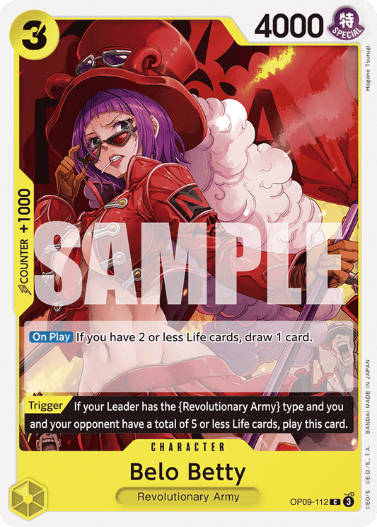 OPTCG Emperors in the New World OP09-112 Belo Betty