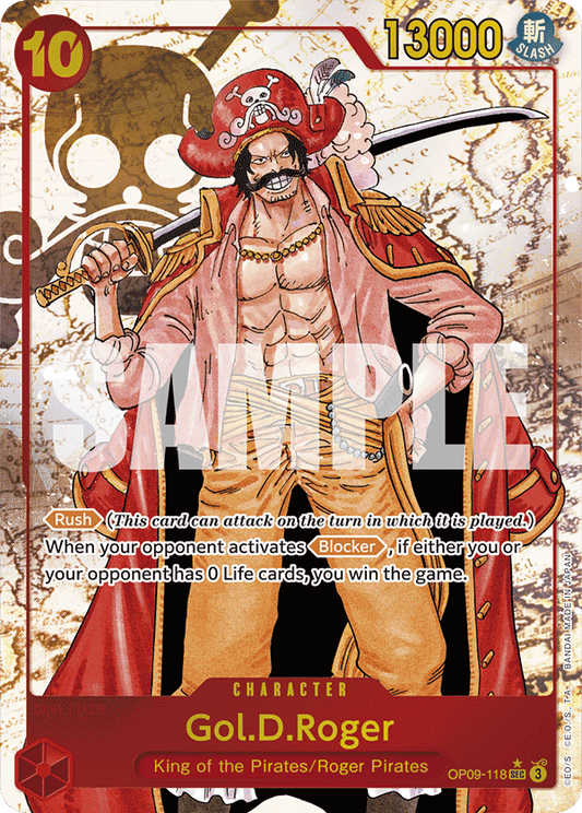OPTCG Emperors in the New World OP09-118 Gol.D.Roger (SEC) Alternate Art