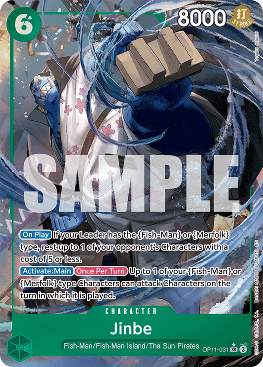 OPTCG A Fist of Divine Speed OP11-031 Jinbe (SR) Alternate Art