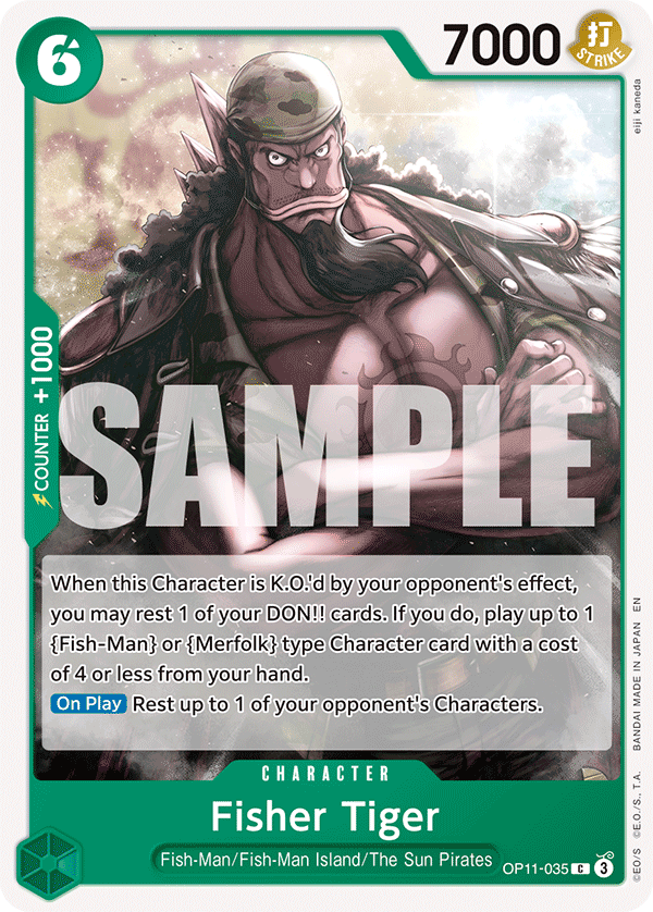 OPTCG A Fist of Divine Speed OP11-035 Fisher Tiger