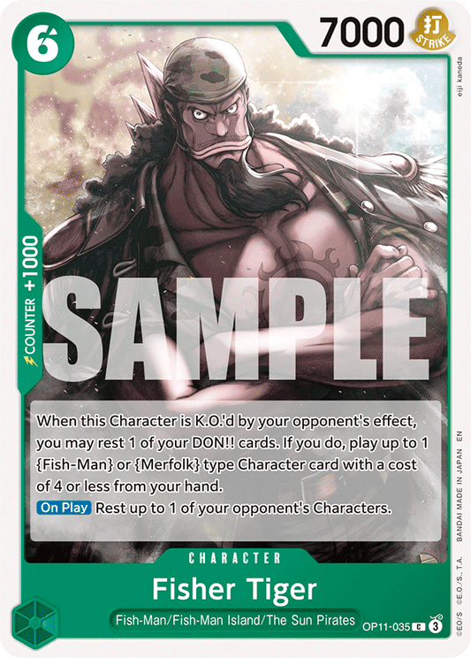 OPTCG A Fist of Divine Speed OP11-035 Fisher Tiger