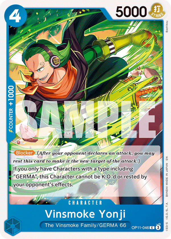OPTCG A Fist of Divine Speed OP11-046 Vinsmoke Yonji