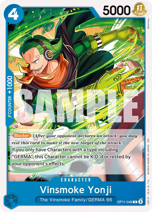 OPTCG A Fist of Divine Speed OP11-046 Vinsmoke Yonji