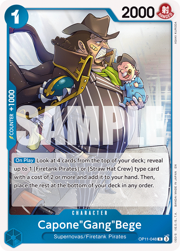 OPTCG A Fist of Divine Speed OP11-048 Capone"Gang"Bege