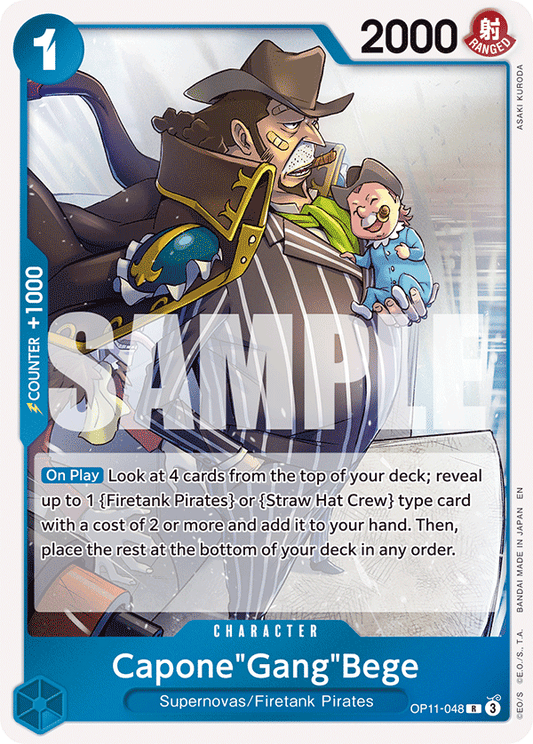OPTCG A Fist of Divine Speed OP11-048 Capone"Gang"Bege