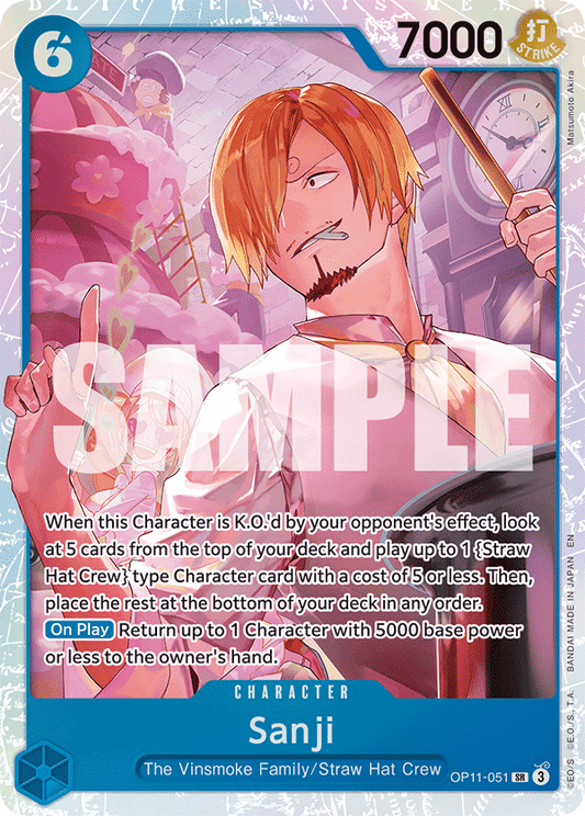 OPTCG A Fist of Divine Speed OP11-051 Sanji (SR)