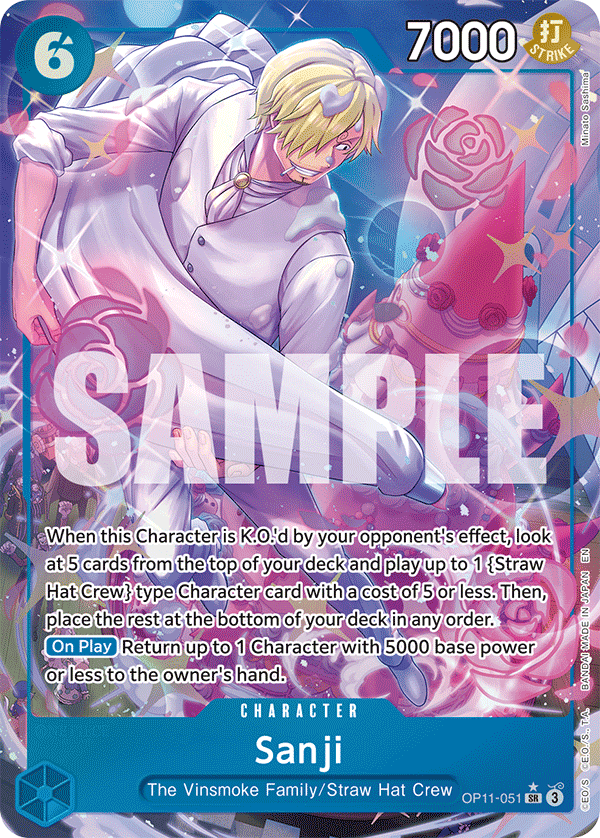 OPTCG A Fist of Divine Speed OP11-051 Sanji (SR) Alternate Art