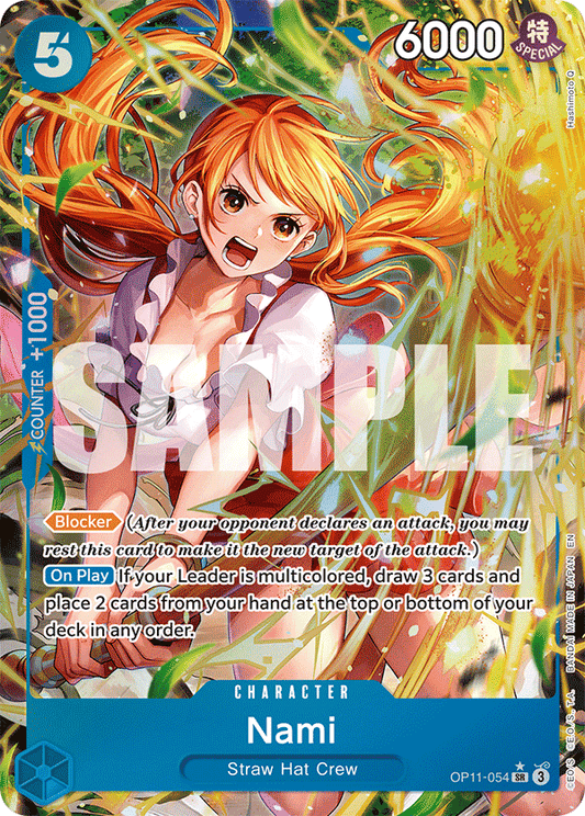 OPTCG A Fist of Divine Speed OP11-054 Nami (SR) Alternate Art