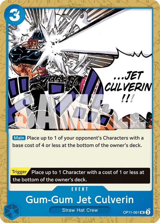 OPTCG A Fist of Divine Speed OP11-061 Gum-Gum Jet Culverin
