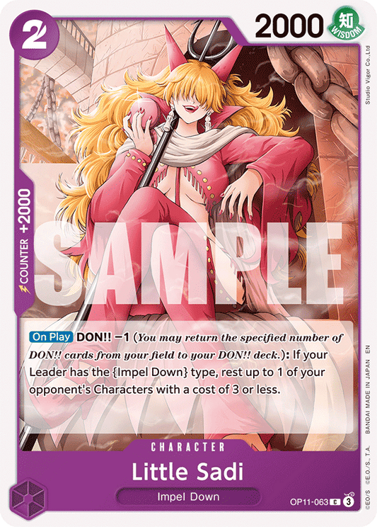 OPTCG A Fist of Divine Speed OP11-063 Little Sadi