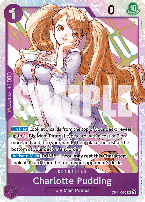 OPTCG A Fist of Divine Speed OP11-070 Charlotte Pudding (SR)