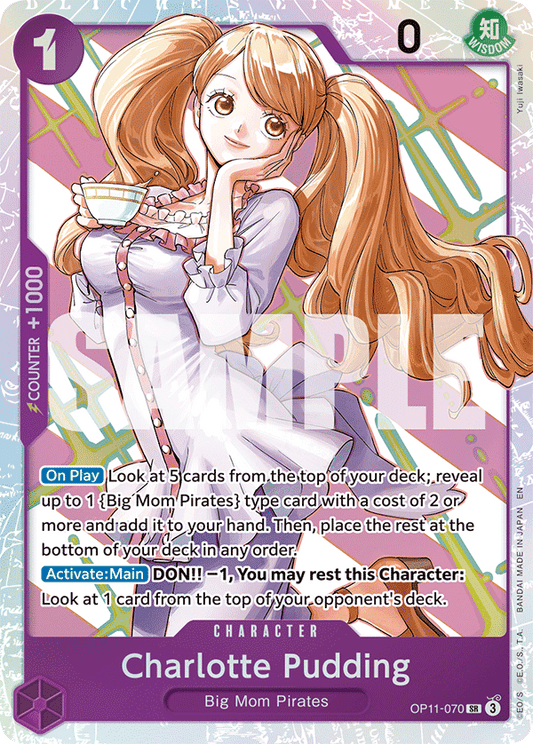 OPTCG A Fist of Divine Speed OP11-070 Charlotte Pudding (SR)