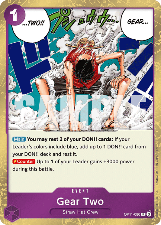 OPTCG A Fist of Divine Speed OP11-080 Gear Two