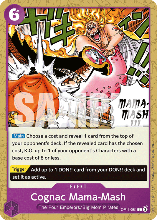 OPTCG A Fist of Divine Speed OP11-081 Cognac Mama-Mash