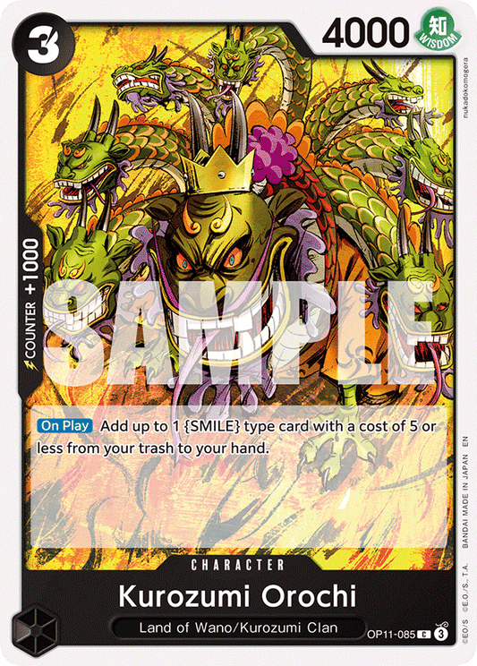 OPTCG A Fist of Divine Speed OP11-085 Kurozumi Orochi
