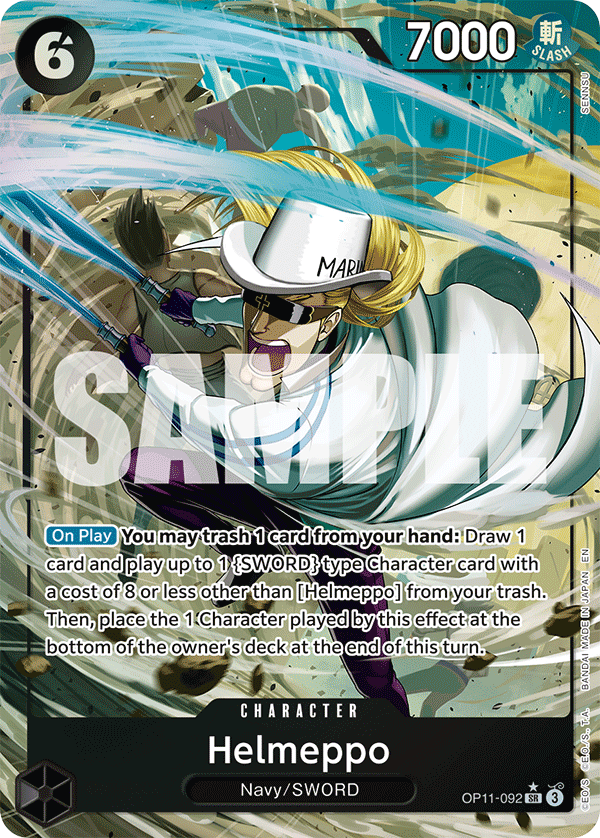 OPTCG A Fist of Divine Speed OP11-092 Helmeppo (SR) Alternate Art