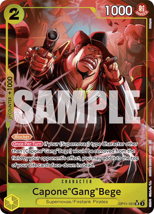 OPTCG A Fist of Divine Speed OP11-101 Capone"Gang"Bege (SR) Alternate Art