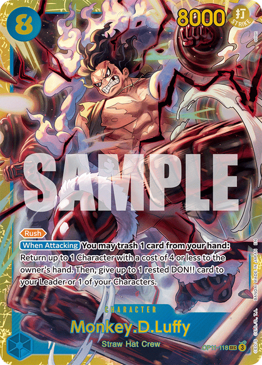 OPTCG A Fist of Divine Speed OP11-118 Monkey.D.Luffy (SEC)