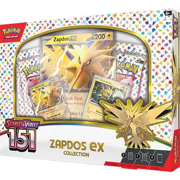 Pokemon 151 Zapdos ex Collection Box