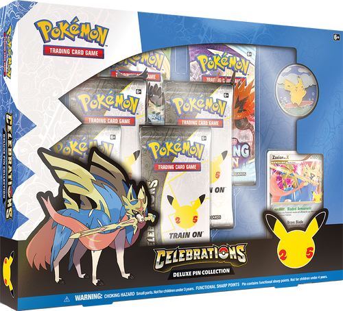 Pokemon Celbrations Deluxe Pin Collection - Zacian LV.X