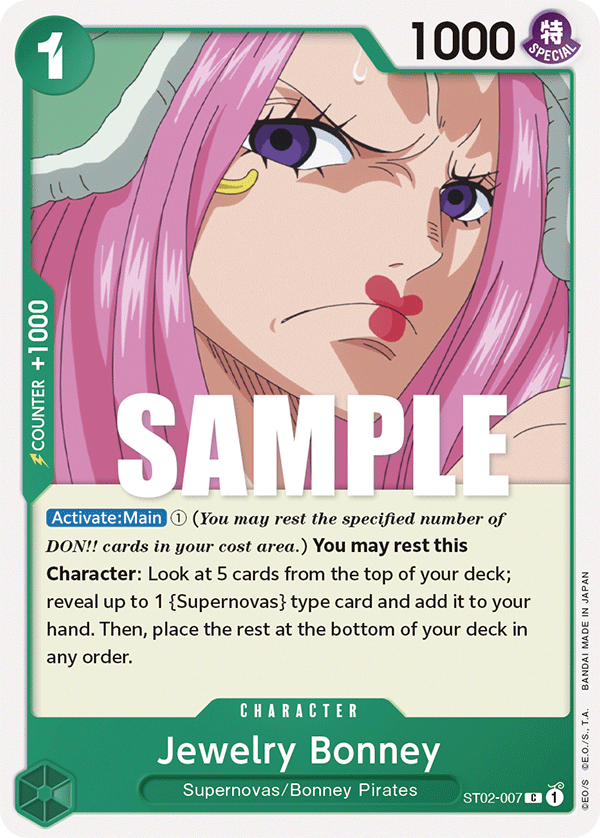 OPTCG Starter Deck Worst Generation ST02-007 Jewelry Bonney