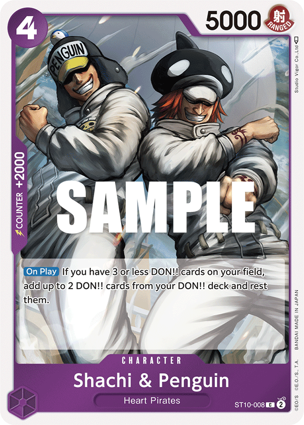 OPTCG Ultra Deck The Three Captains ST10-008 Shachi & Penguin