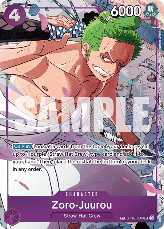 OPTCG Emperors in the New World ST18-004 Zoro-Juurou (SR) Treasure Rare