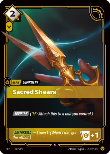 Riftbound Spiritforged 172/221 Sacred Shears